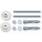 Kit de fixation pour lavabo paroi creuse Ø 8 x 110